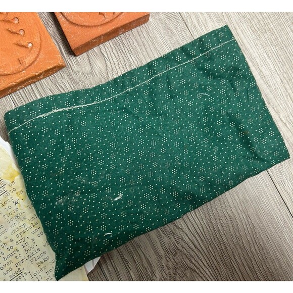 Set Of 3 Vintage Springerle Cookie Molds Christmas Ceramic Terra Cotta + Recipe - Picture 6 of 10